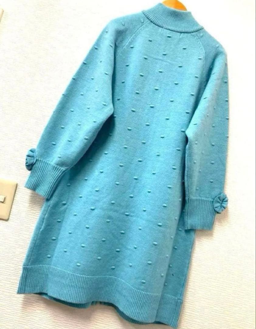 スーパービューティー♡ スパンコールボアニット×ボッブル編ニットジャケット