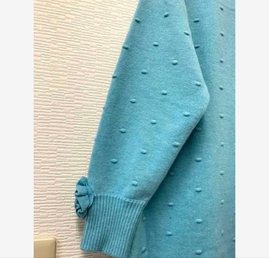 スーパービューティー♡ スパンコールボアニット×ボッブル編ニットジャケット