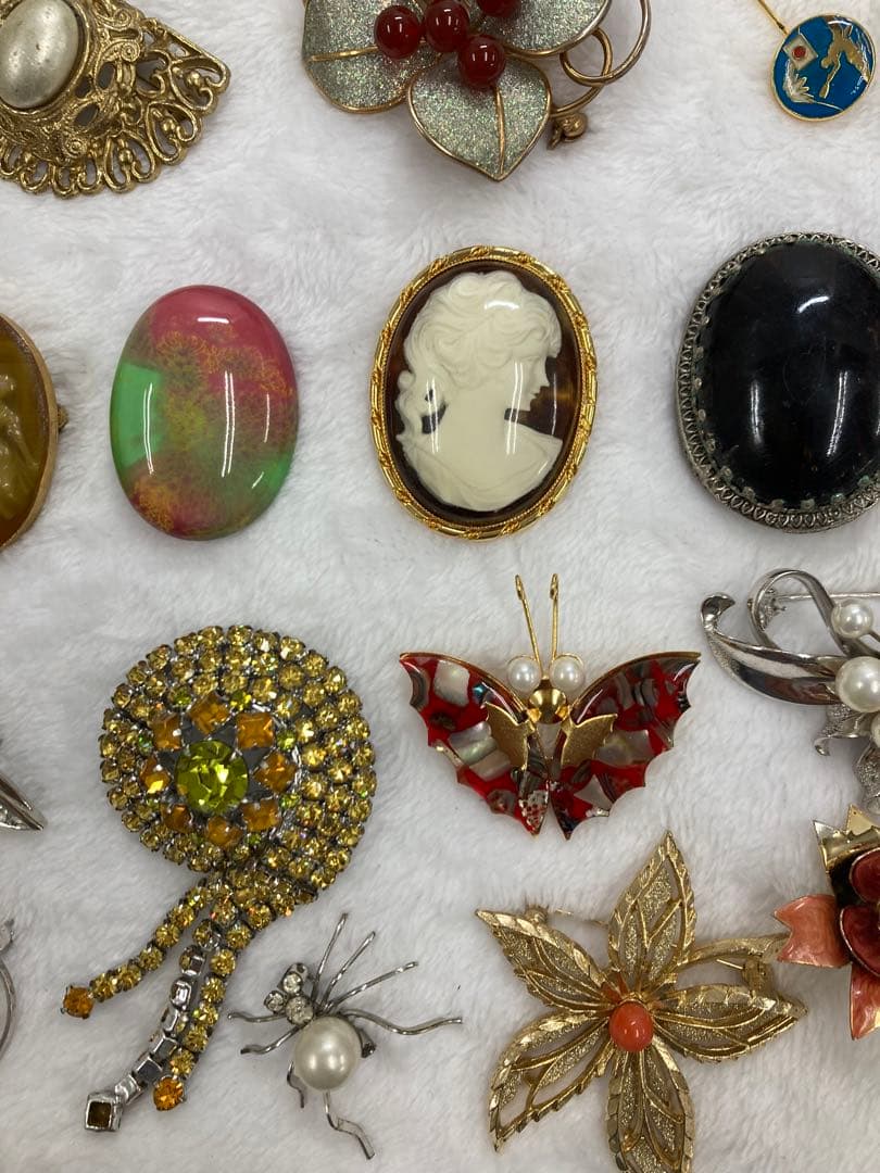レディース　アクセサリー　プローチ　真珠　宝石　プローチ59点まとめ売り