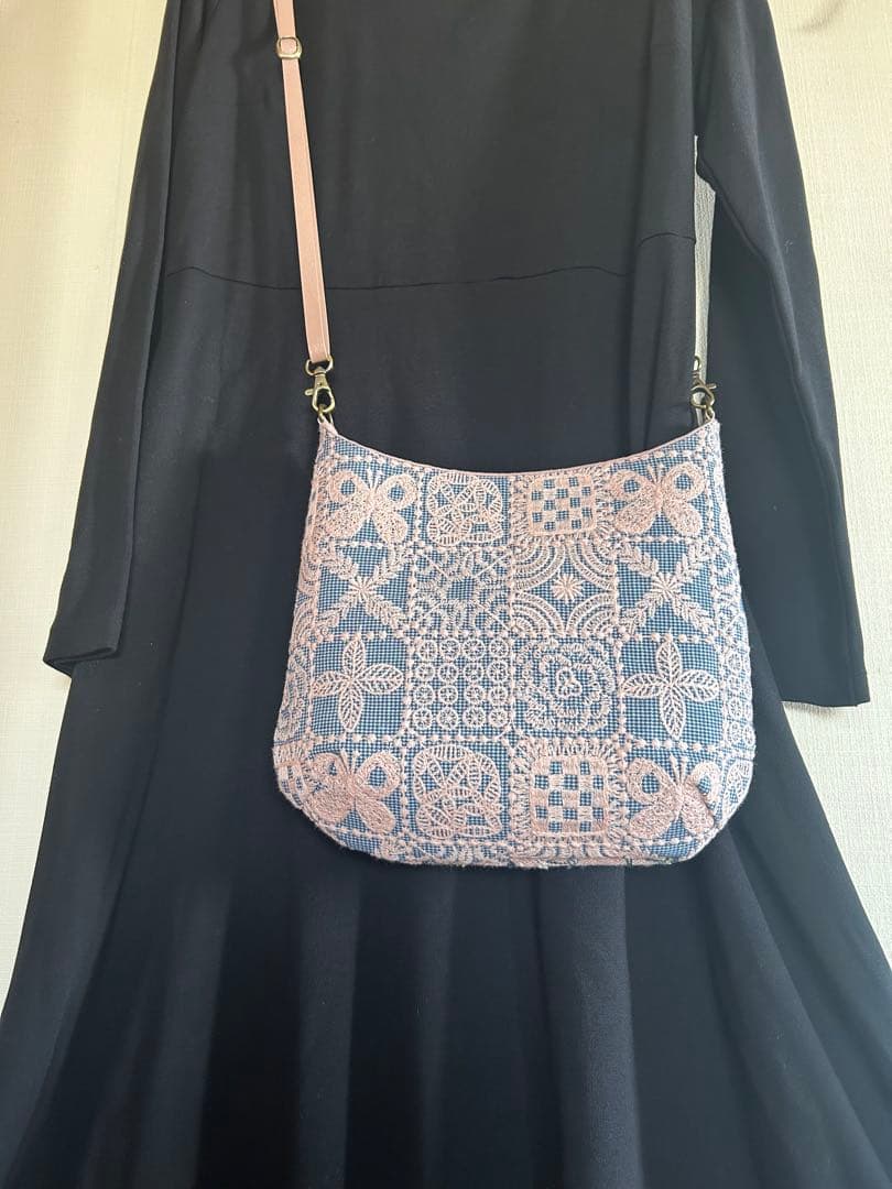 ミナペルホネン★path×forest tileショルダーポシェットハンドメイド