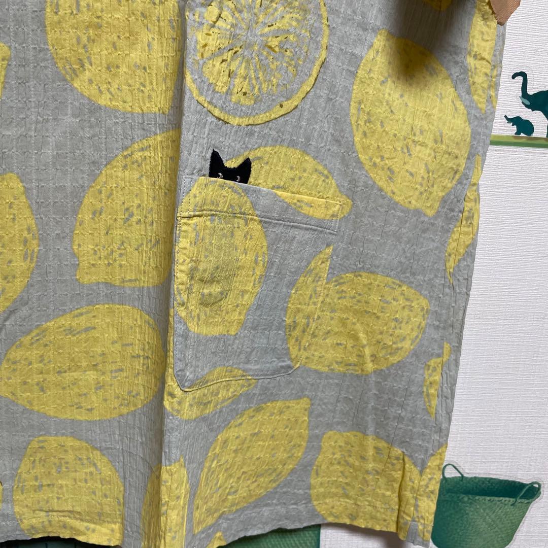 新品　マタノアツコ MEMEパッチ&レモン柄パジャマ・ルームウェア「4L」