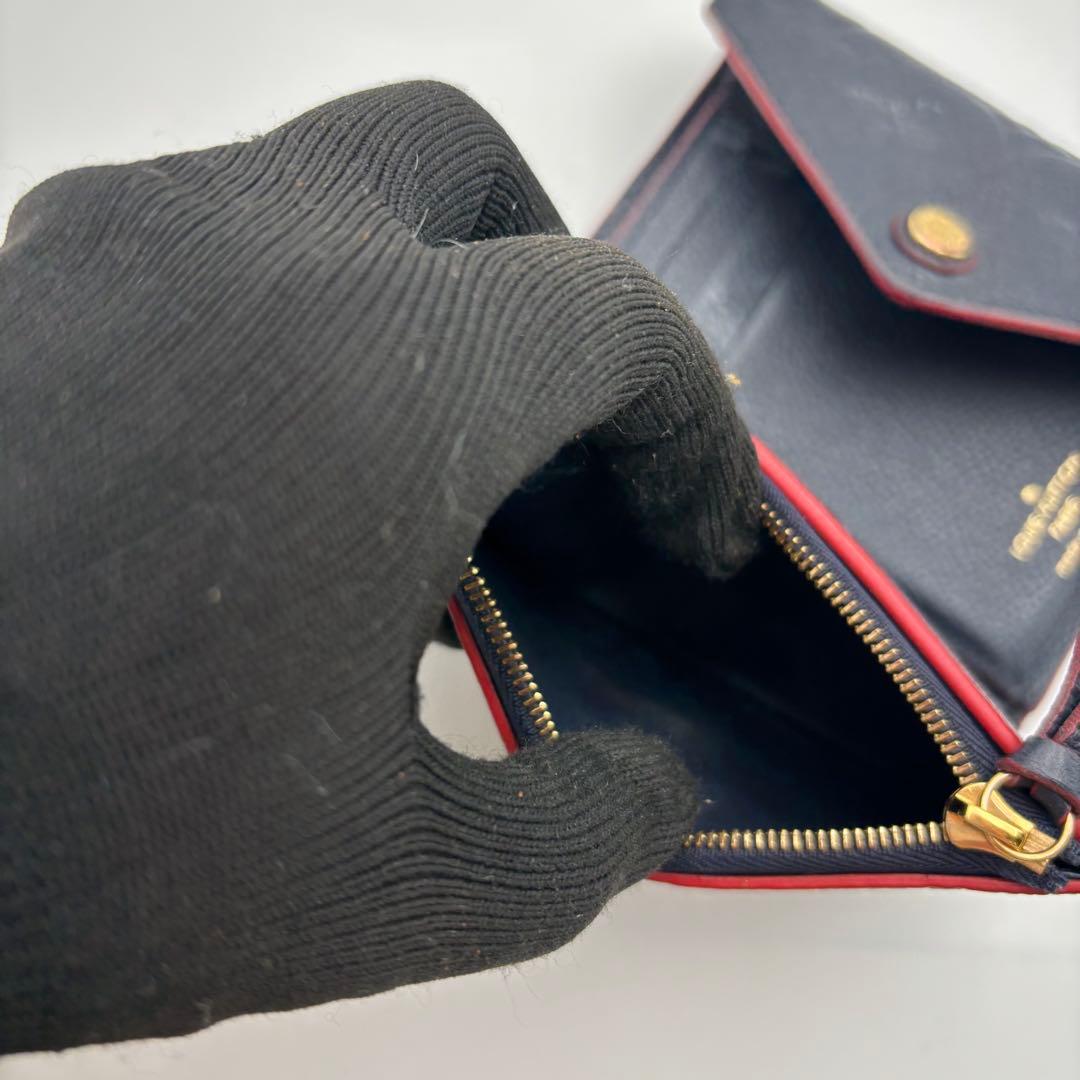 IC搭載　ヴィトン ポルトフォイユ ヴィクトリーヌ アンプラント　紺