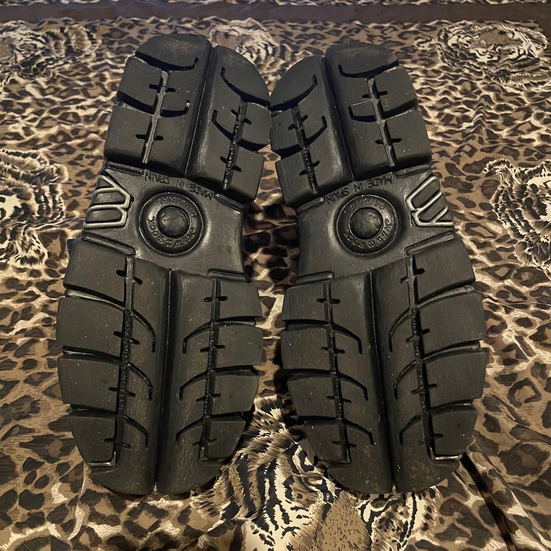 値下げ可 正規品 NEW ROCK ブラックレザーシューズ オリジナル