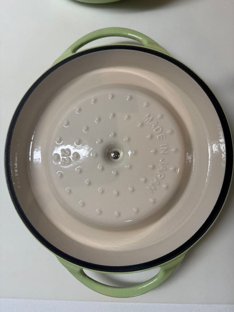 VERMICULAR 両手鍋 ライトグリーン 約22cm