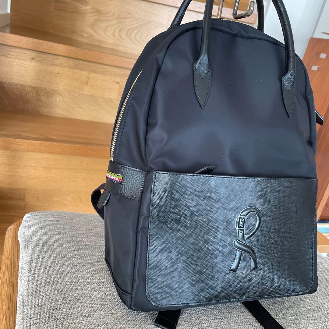 ロベルタディカメリーノ マッティーナ リュック ブラック Rロゴ