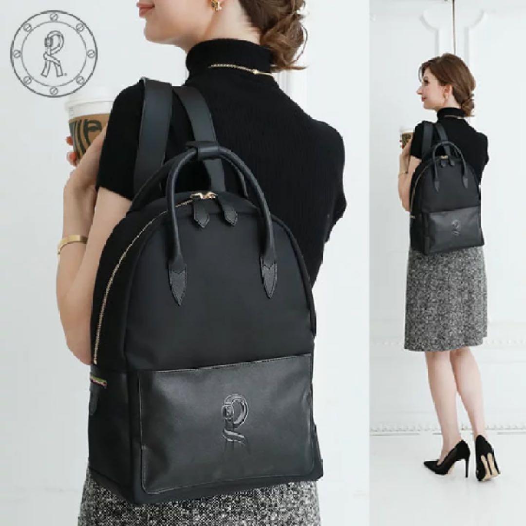 ロベルタディカメリーノ マッティーナ リュック ブラック Rロゴ