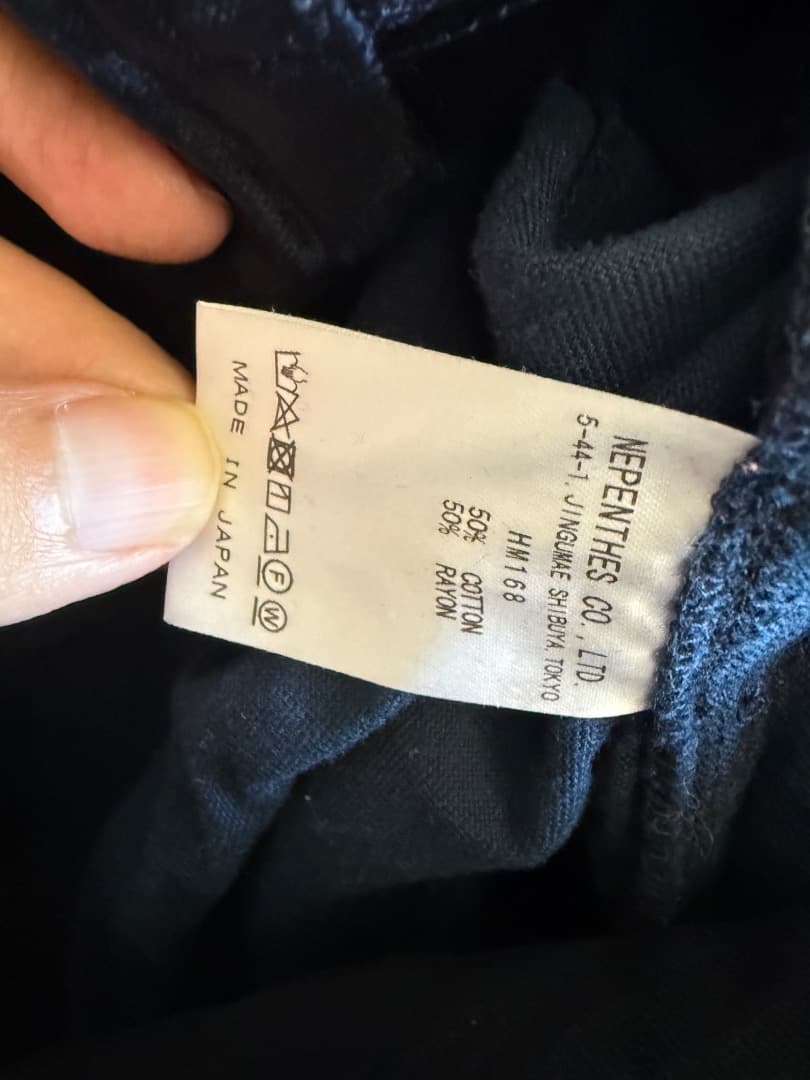 Needles × VELVET ジャンプスーツ オールインワン ネイビー XS