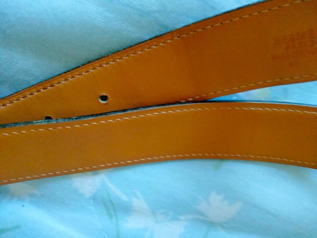 エルメス　HERMES　ベルト　リバーシブル　クロコダイル　ポロサス　バックル