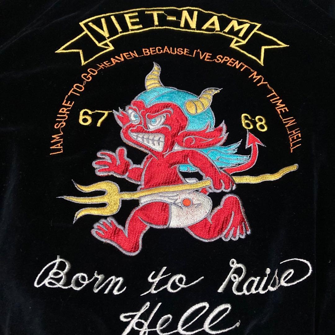 80s ヴィンテージ　別珍　スカジャン　ベロア