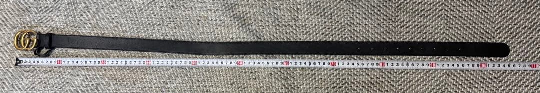 付属品有 GUCCI ブラックレザー ベルト GGロゴ ゴールド