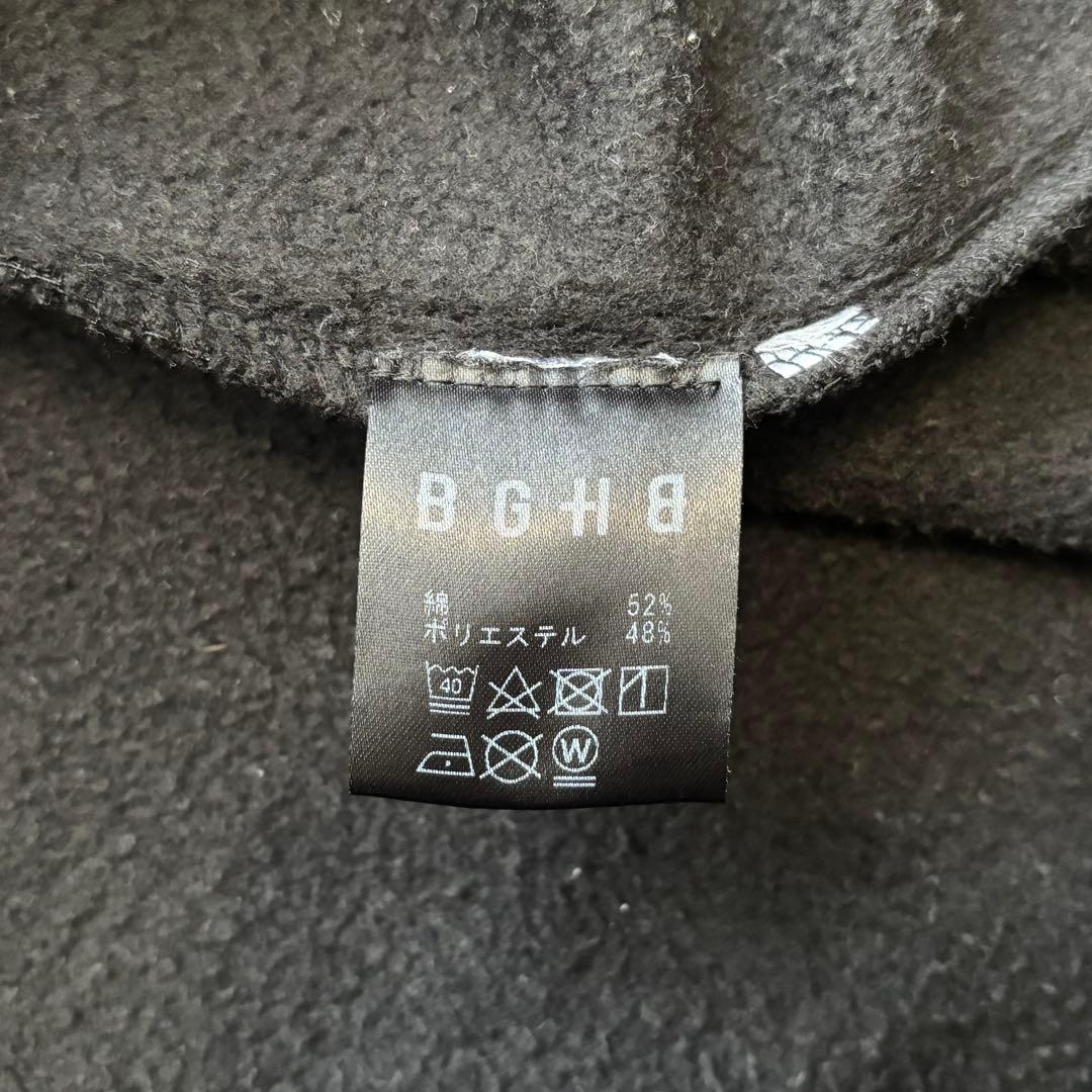 【美品】BAGARCH バガーチ　ブラック　ハーフジップ　トレーナー　裏起毛