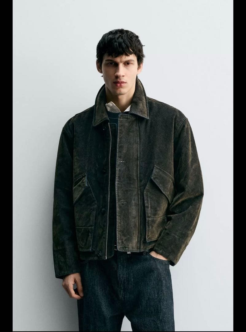 た*び様 ZARA ベロアツイルジャケット　Mサイズ