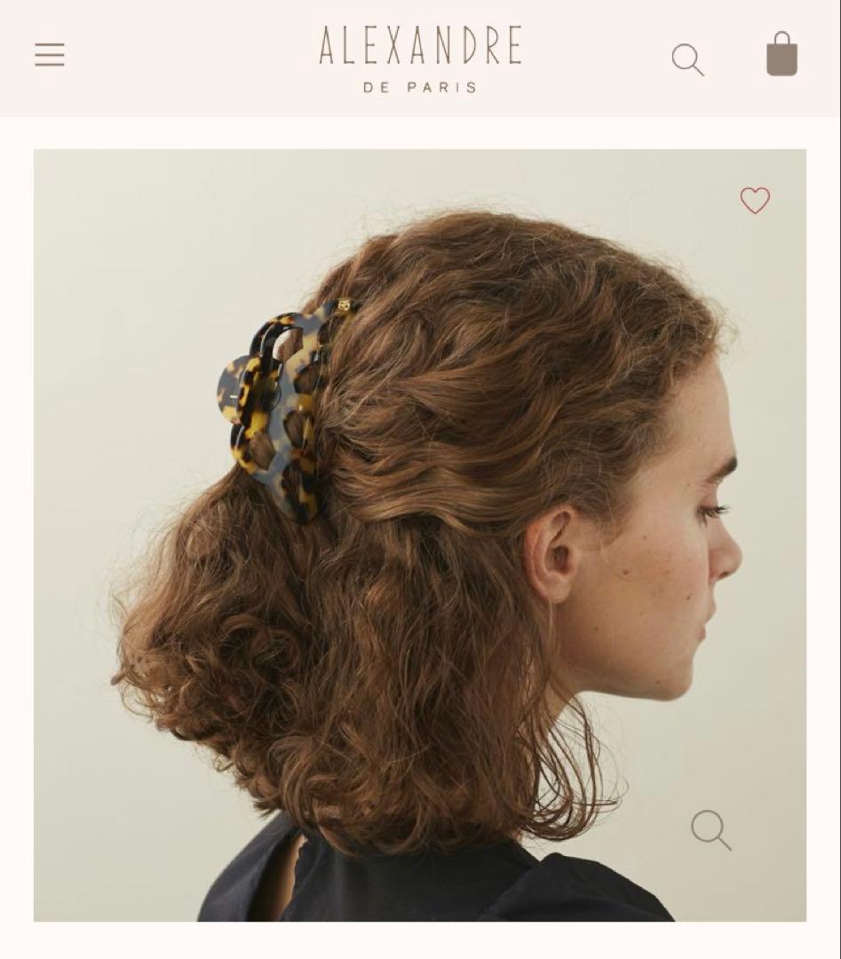 新品　L オニキス　ALEXANDRE DE PARIS ヘアクリップ