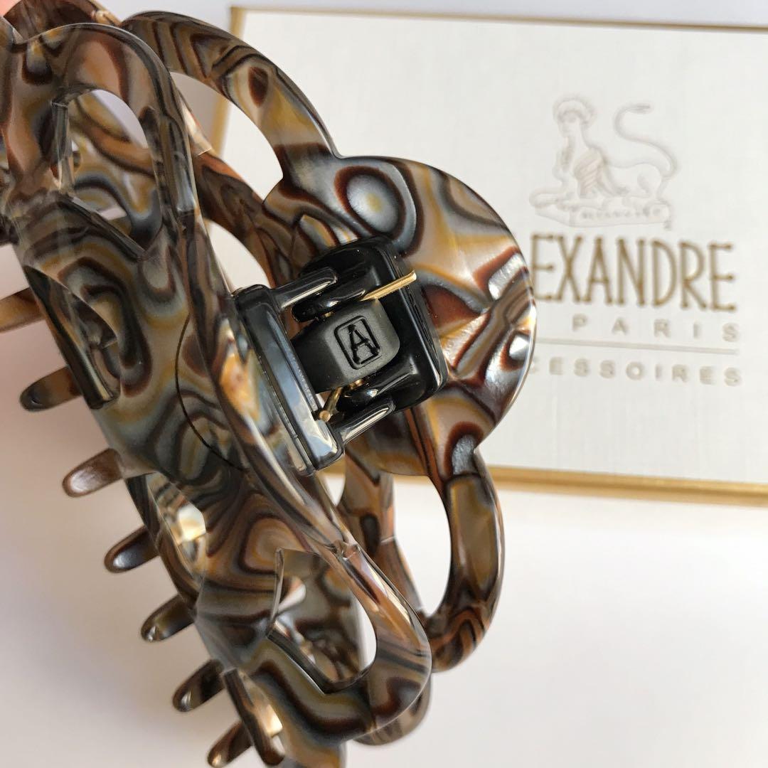 新品　L オニキス　ALEXANDRE DE PARIS ヘアクリップ
