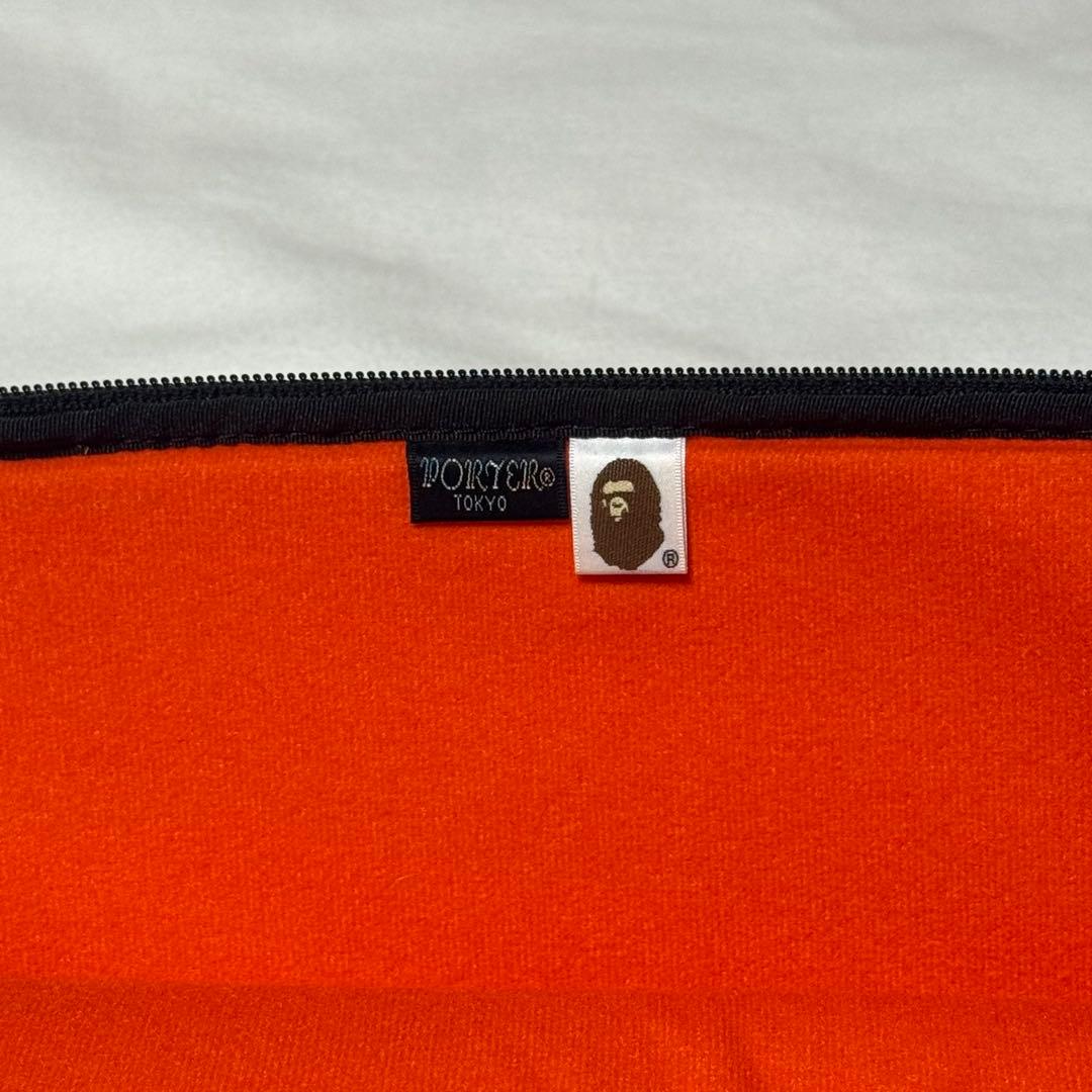 PORTER×APE Wネームコラボ 迷彩柄ナイロン製ノートPCケース