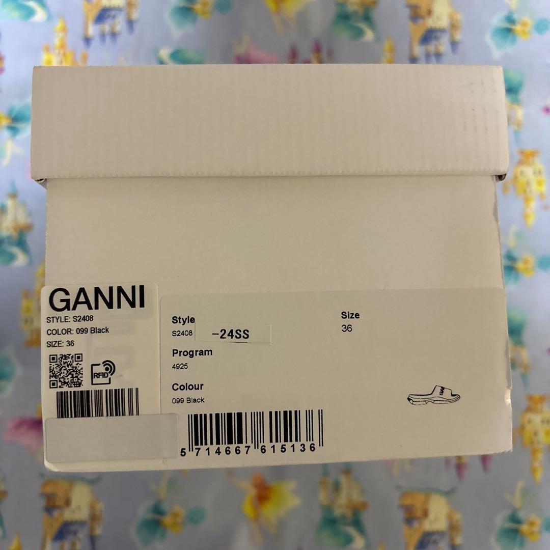 新品　GANNI Light Weight Pool Slide サンダル　黒