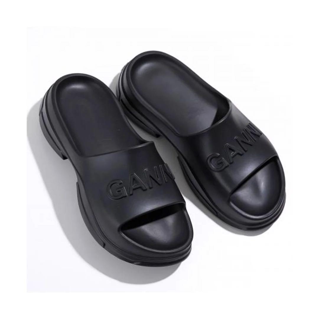 新品　GANNI Light Weight Pool Slide サンダル　黒