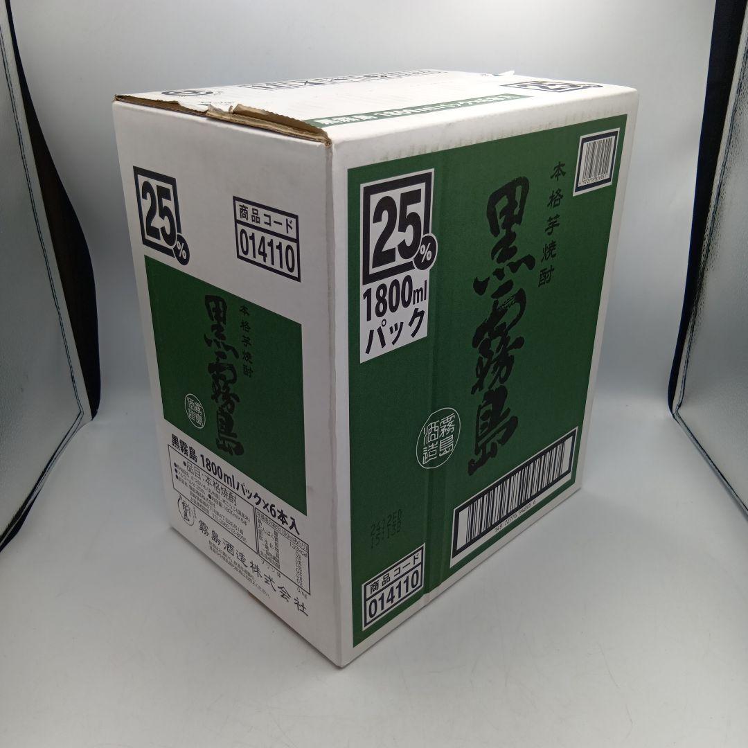 ②　未開封　黒霧島　1800ml×６本　25度　１ケース　焼酎