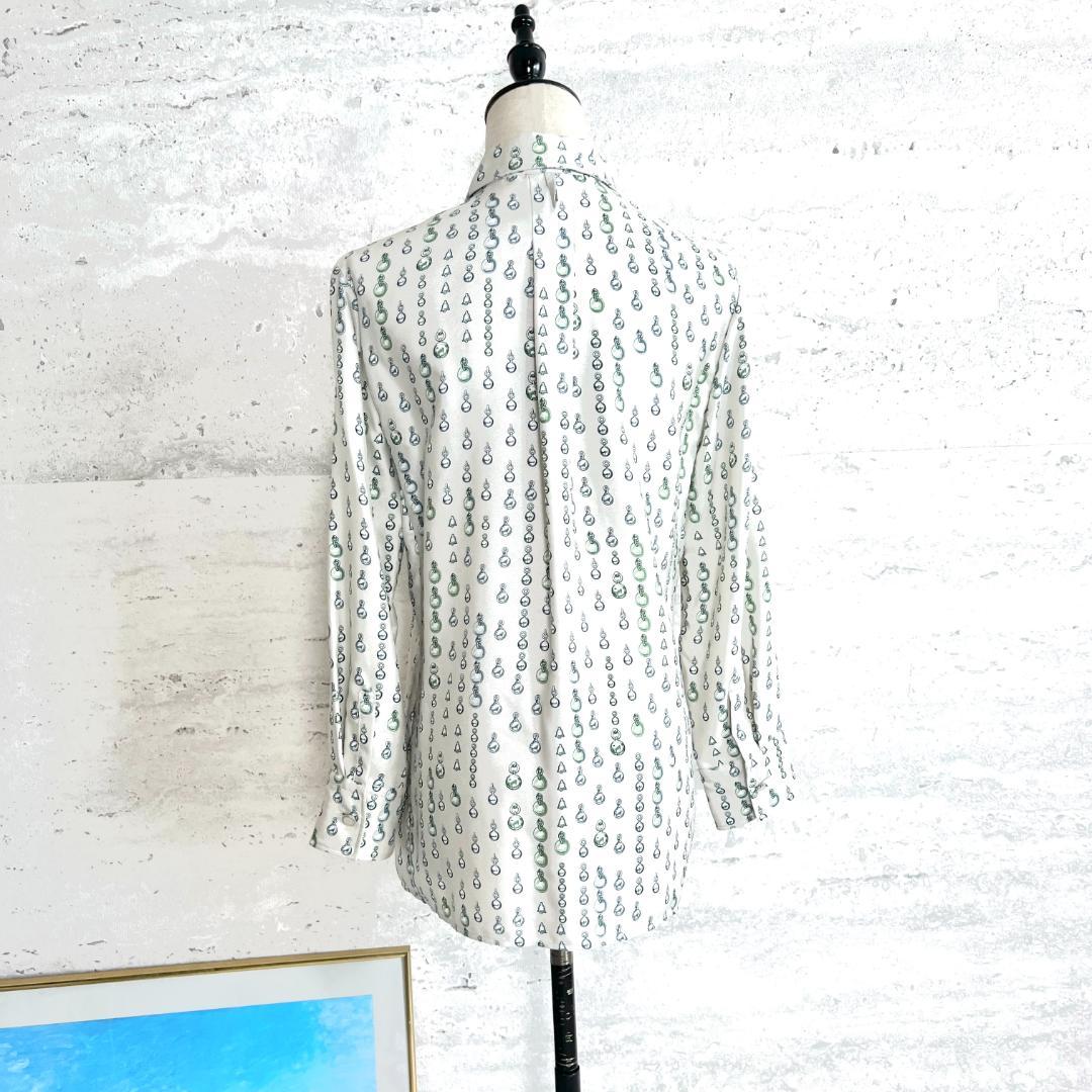 未使用★HERMES★シルク★Tresor de Medor★ブラウス