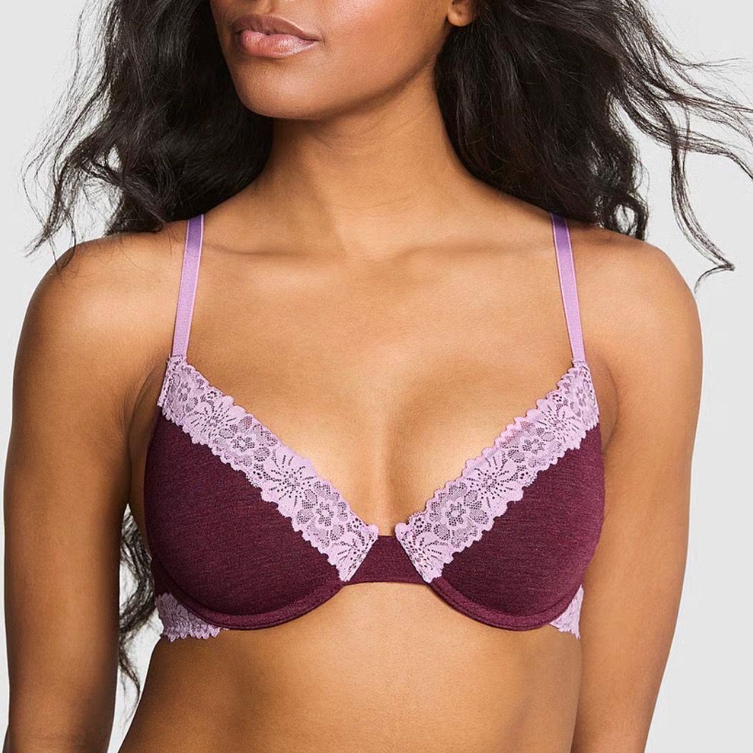 ヴィクトリアズシークレット PINK ブラジャー&Tバックショーツ 34DD・M