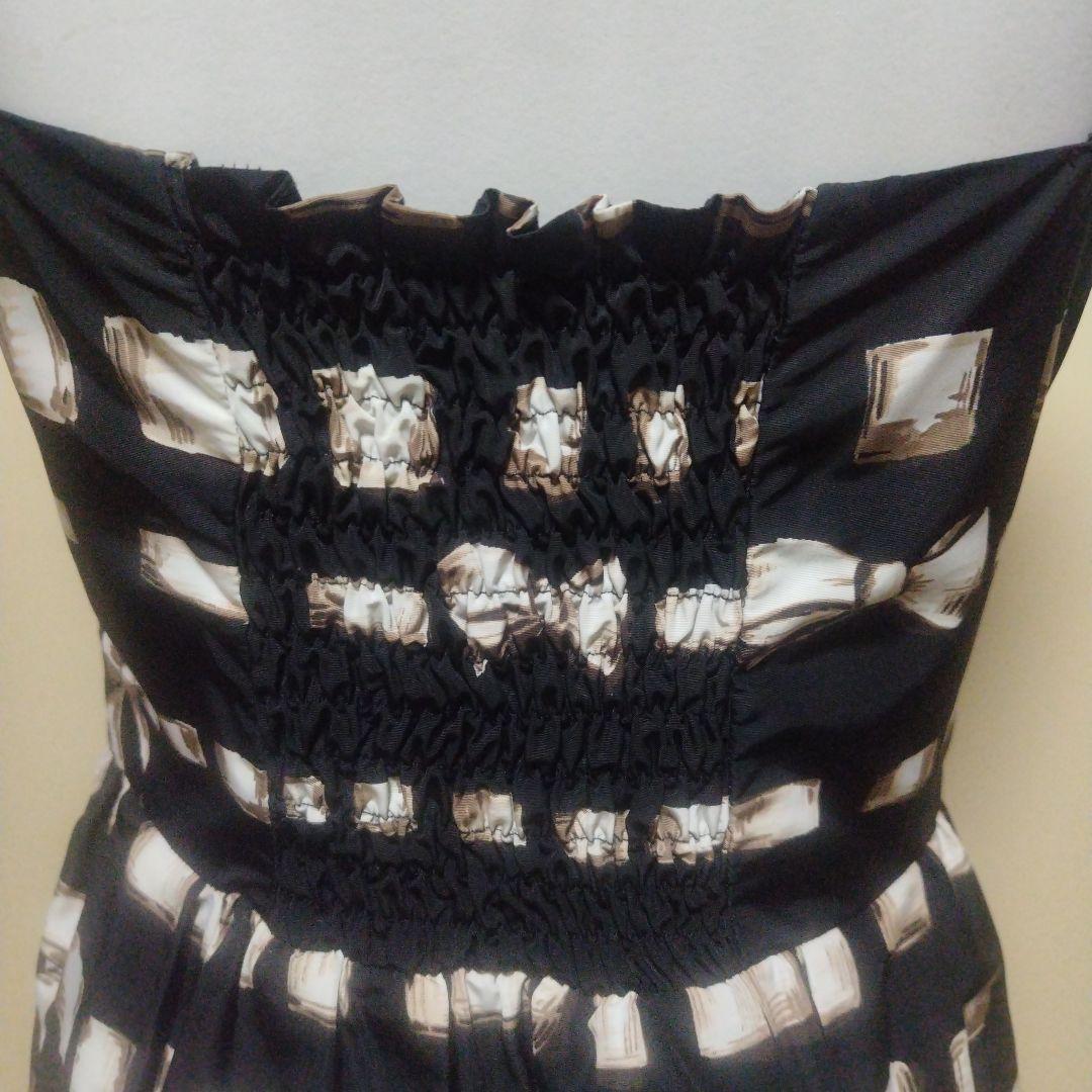 値下げ　REDVALENTINO　リボン模様 ノースリーブ ワンピース