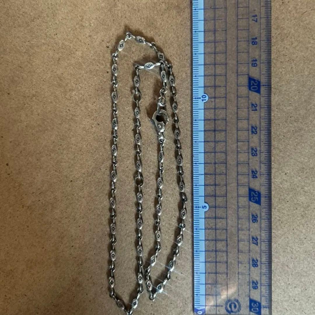 925 Sterling刻印　ライオンハート　デザインシルバーネックレスチェーン