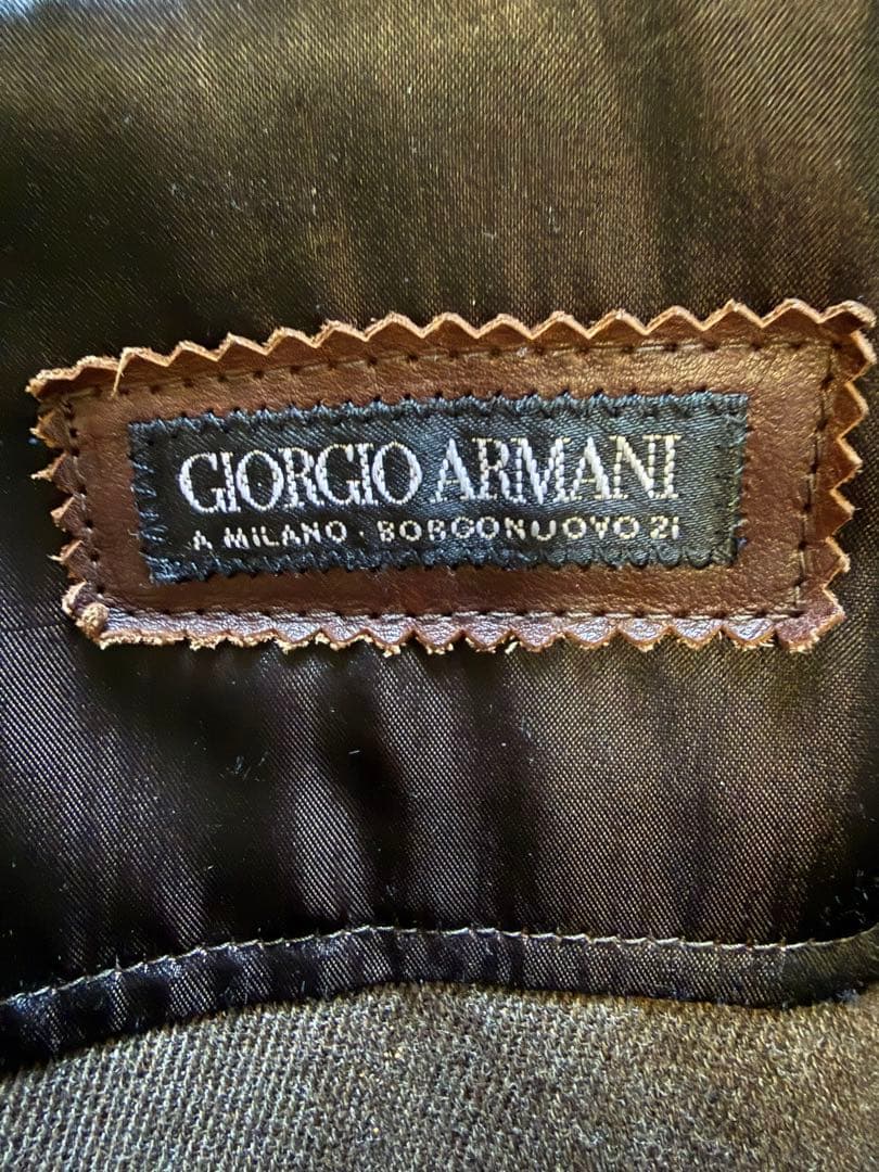 ジョルジオアルマーニ レザー ジャケット90s