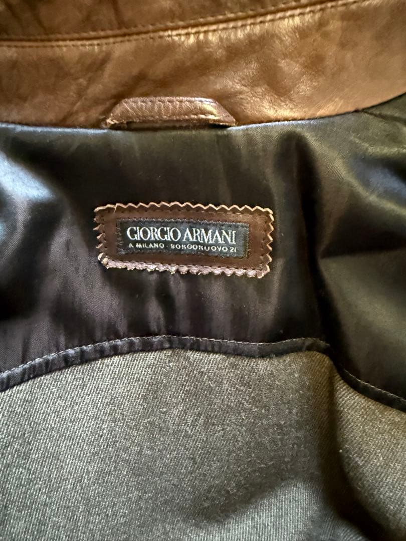 ジョルジオアルマーニ レザー ジャケット90s