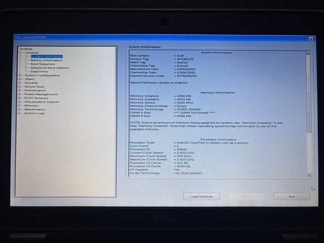 junghyunhp［ジャンク］DELL e7250