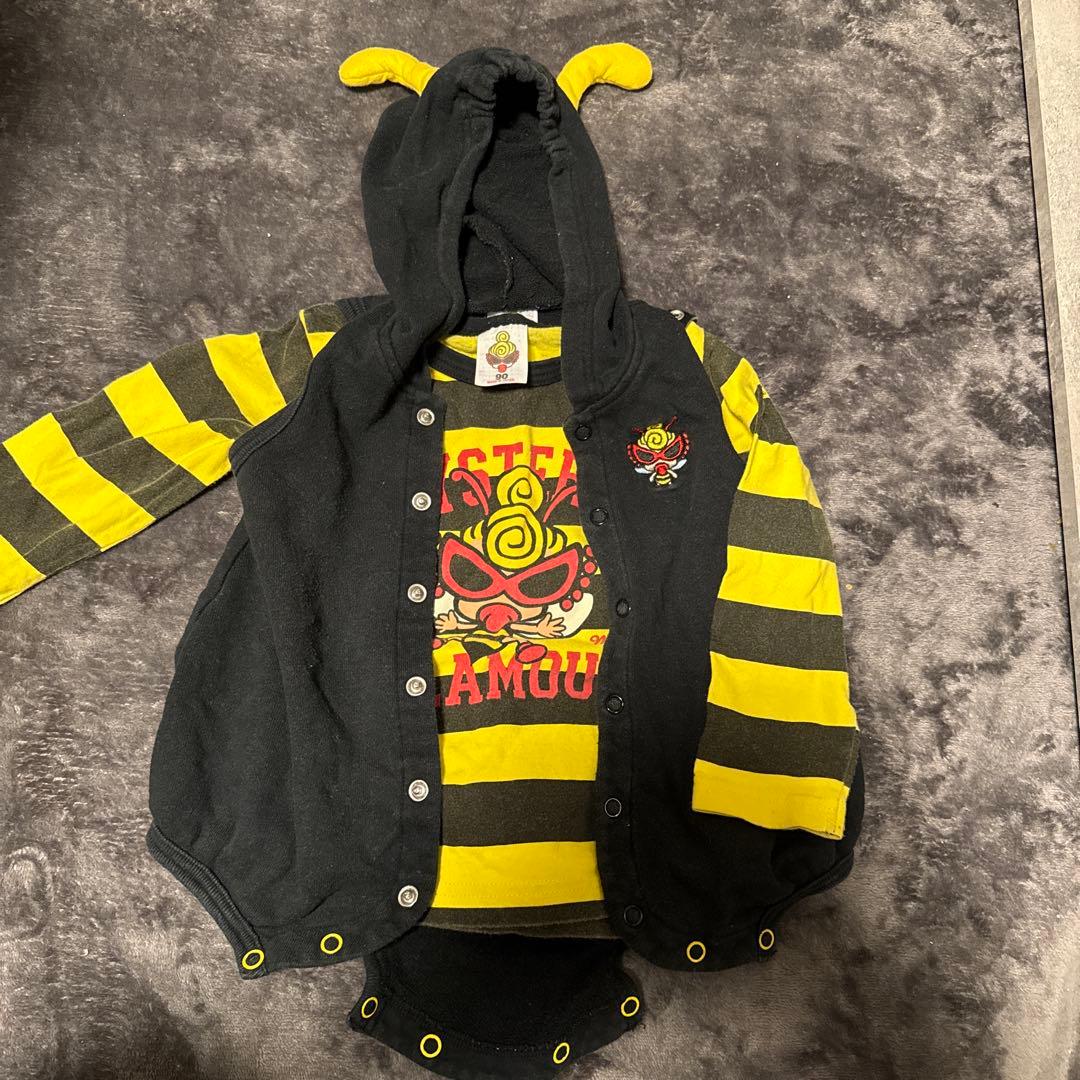 HYSTERIC GLAMOUR フード付きロンパース　ハチ