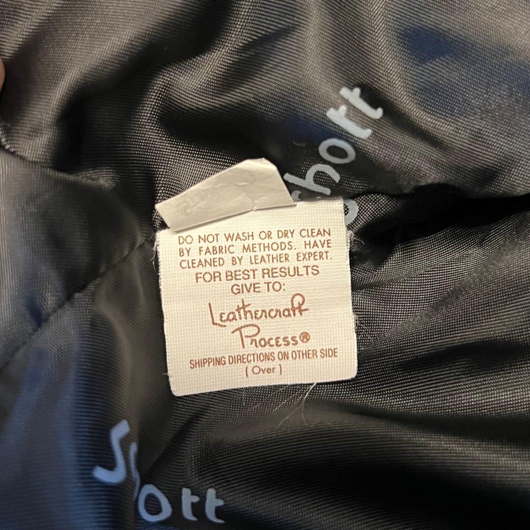 KF様【美品】Schott シングルライダース　サイズ40 ファーライナー付き