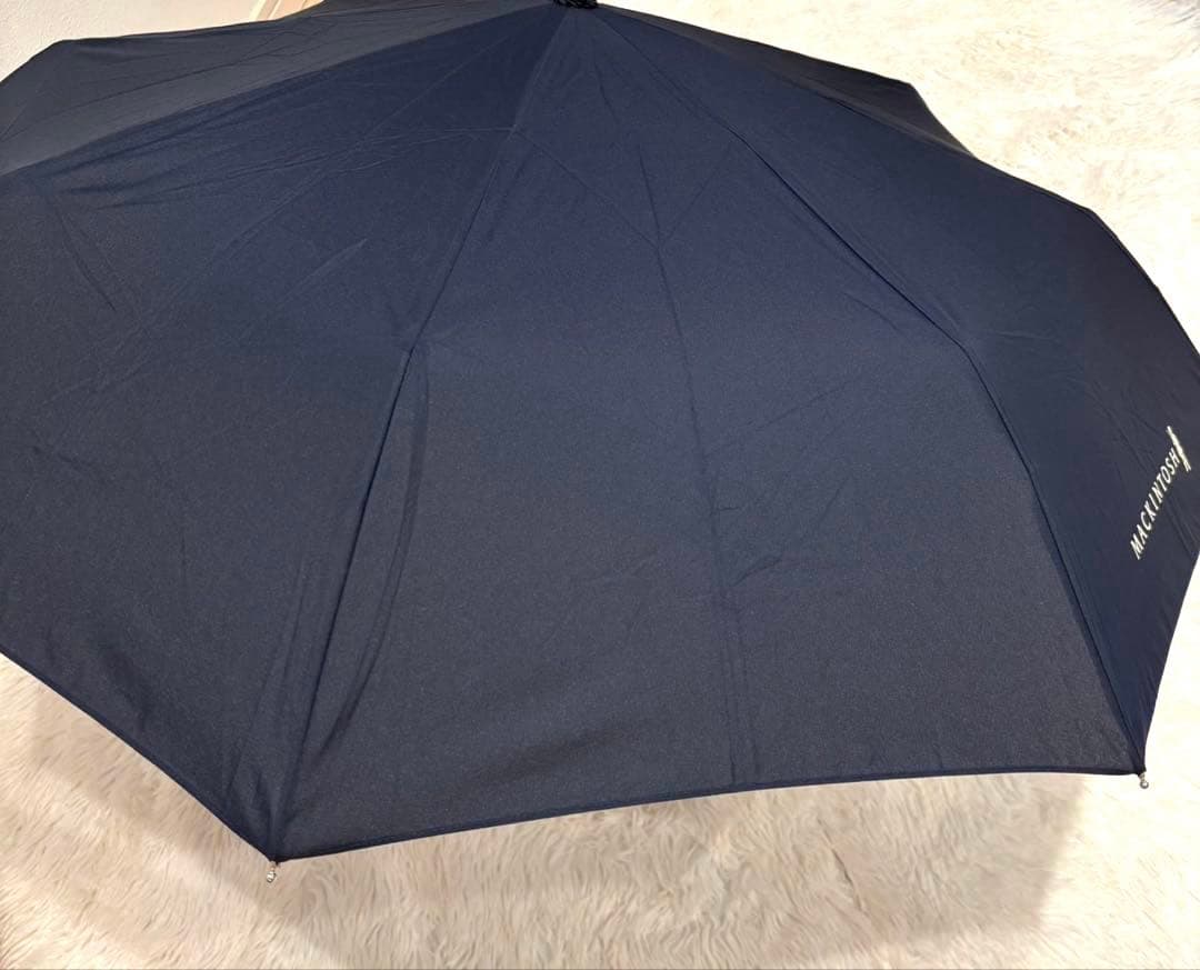 【新品】マッキントッシュ 折り畳み傘 UVカット ネイビー 晴雨兼用 日傘 雨傘
