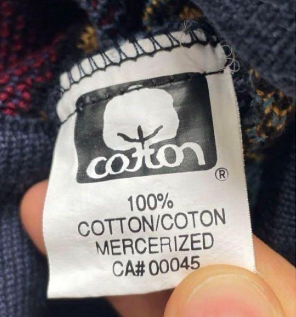 【90's】【最終値下】TUNDRA 3D コットン ニット クレイジーパターン