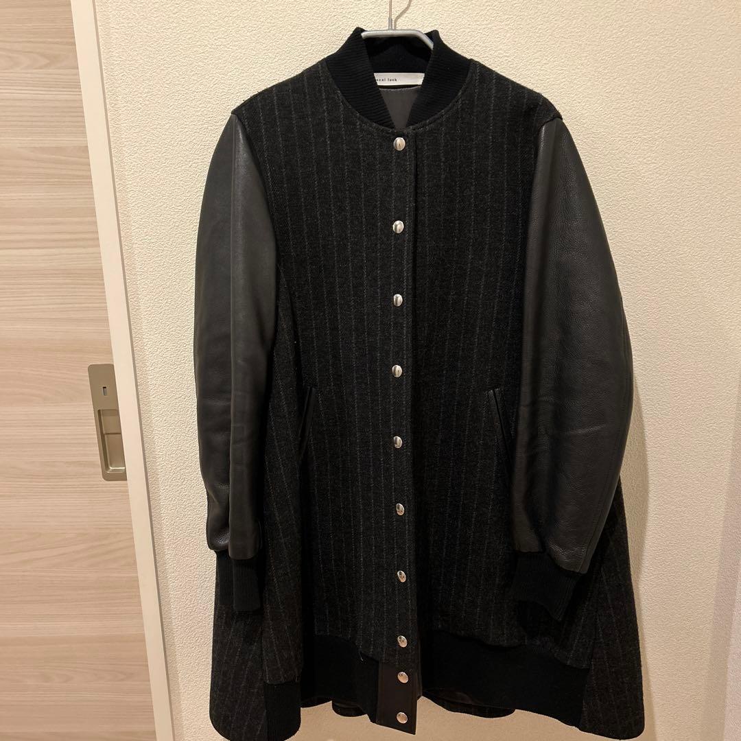 sacai luck ウールレザー コート size2
