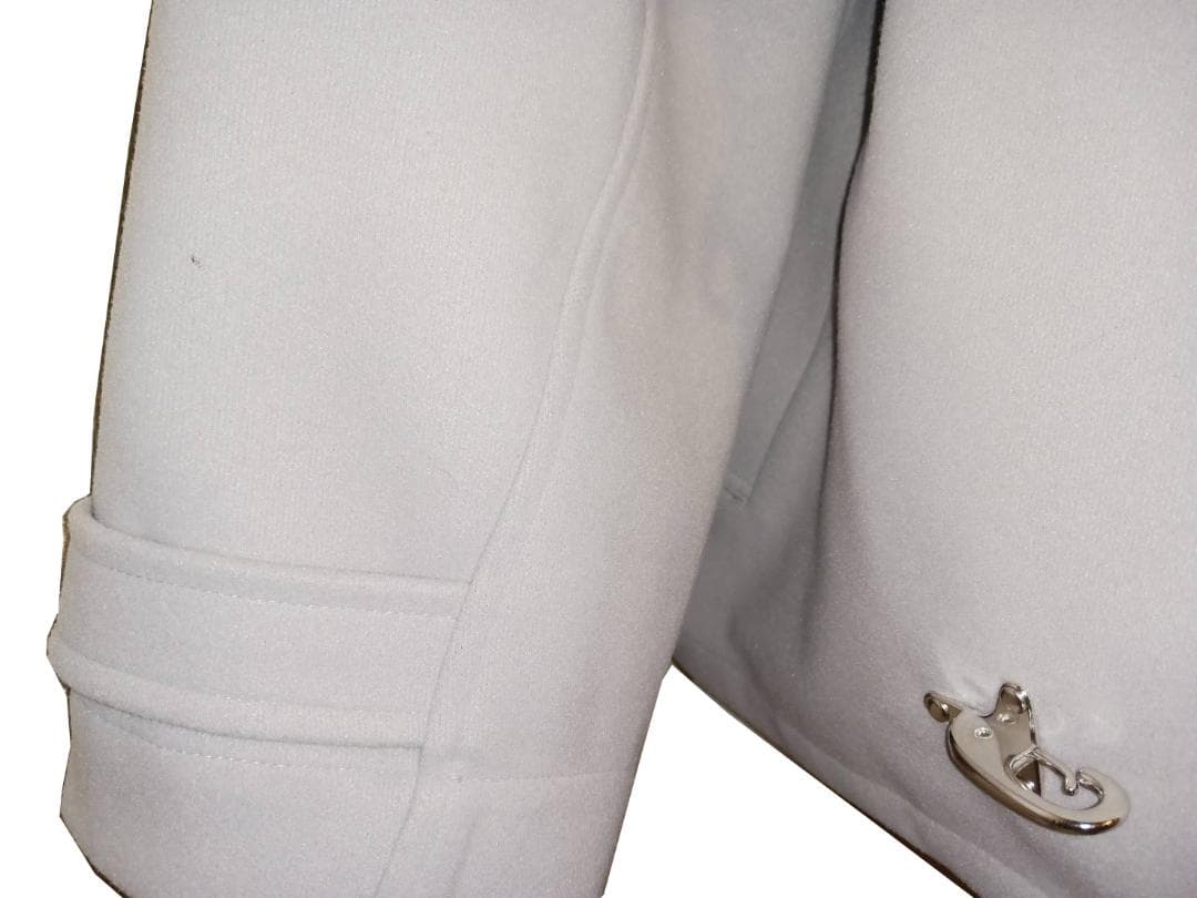 M 未使用に近い LILL ショート丈メルトンファイヤーマンブルゾン グレー