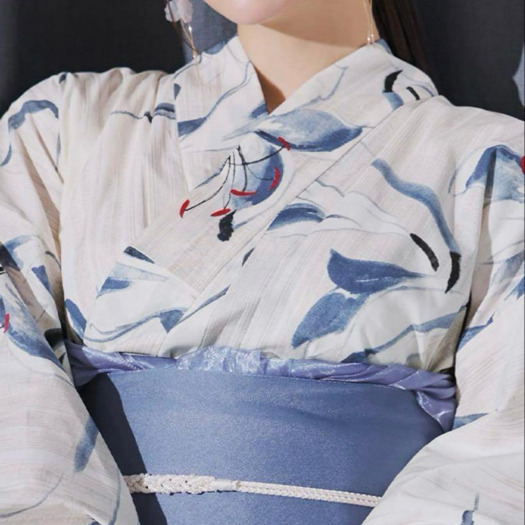 sugar nine 水墨画百合柄浴衣　sweet