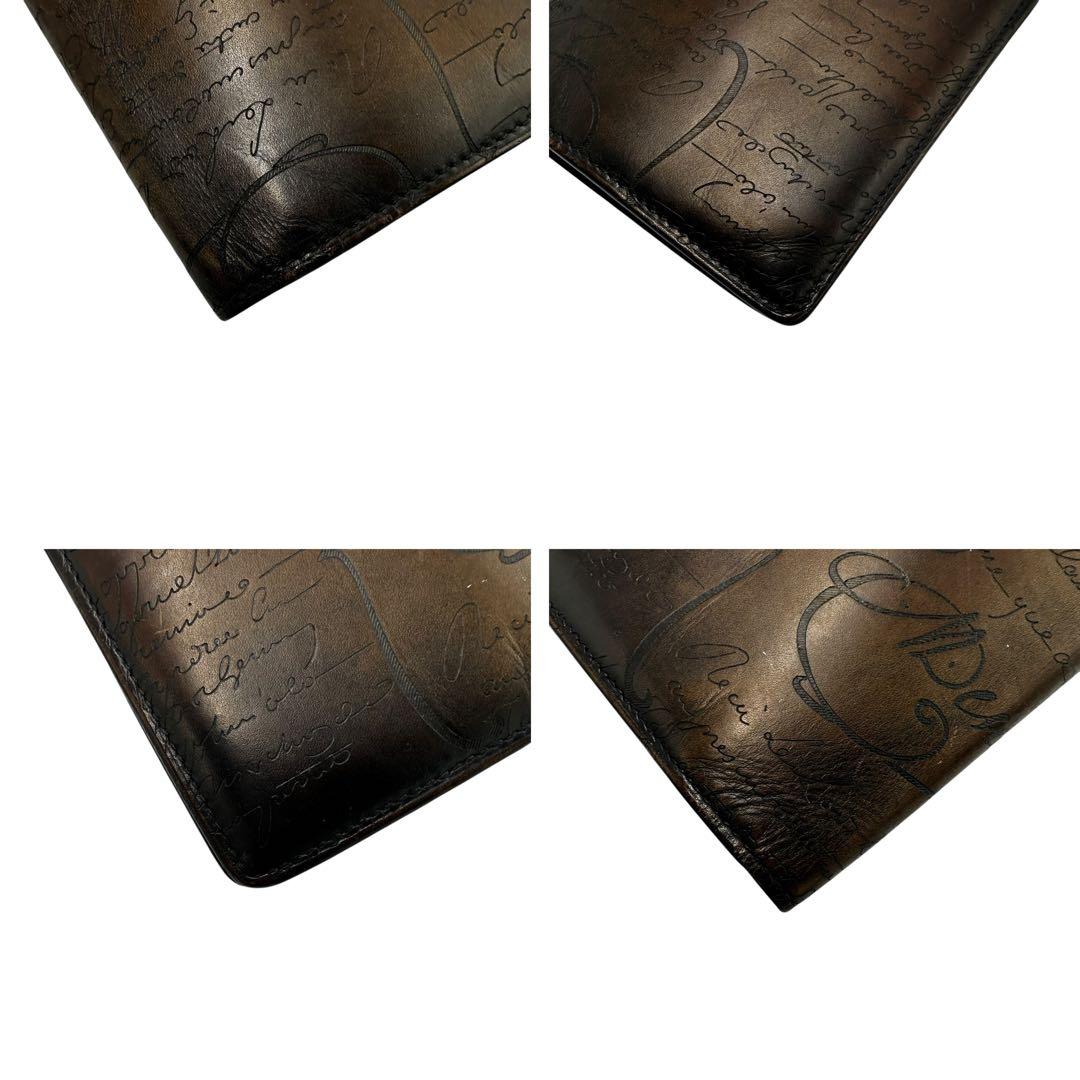 【美品】ベルルッティ ラウンドファスナー カリグラフィ 2つ折り長財布 本革