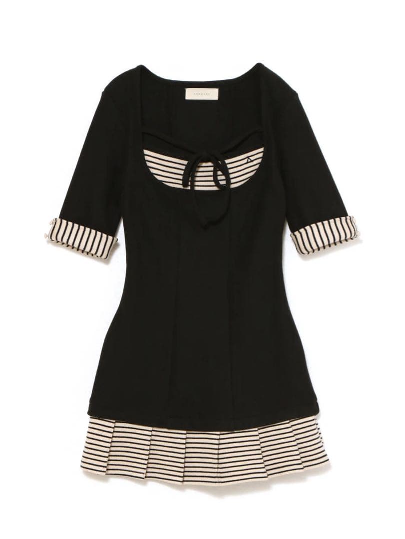 定価以下　andmary ♡ Aiden pleats mini dress