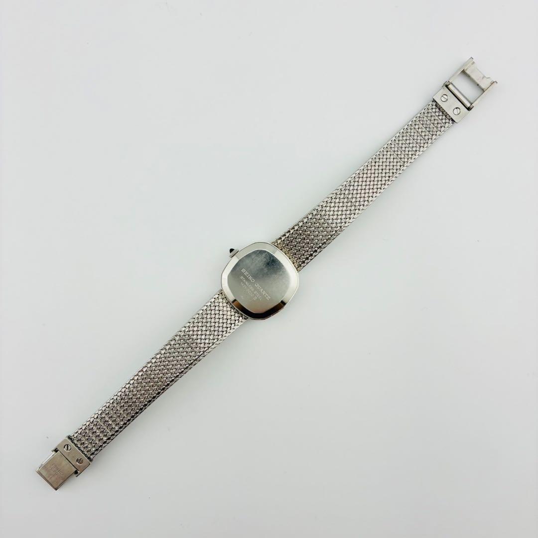 【美品/希少/電池交換済】SEIKO　CREDOR　腕時計　クォーツ　シルバー