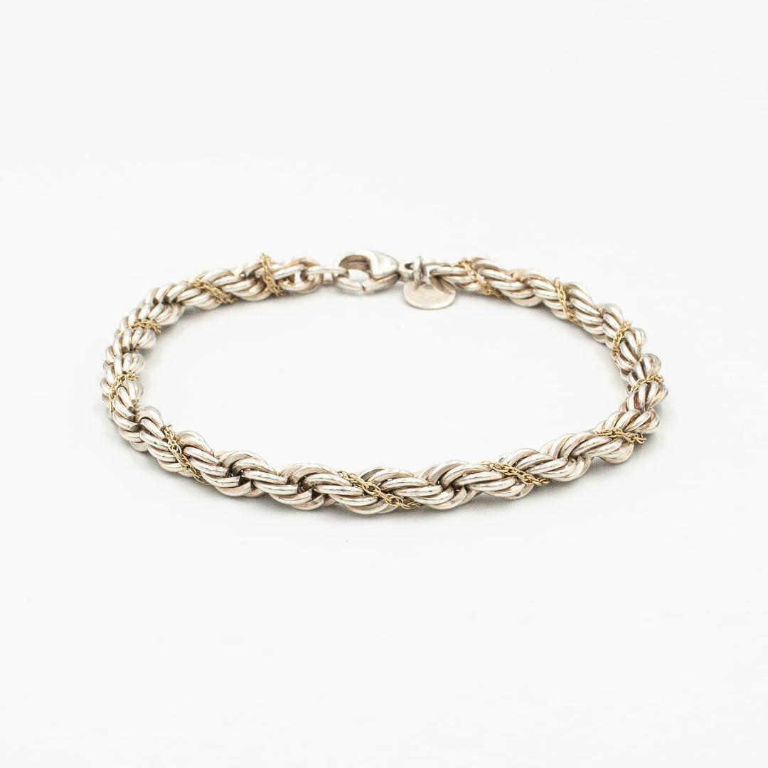 ヴィンテージ ティファニー ツイストロープ ブレスレット 18.8cm 90年代