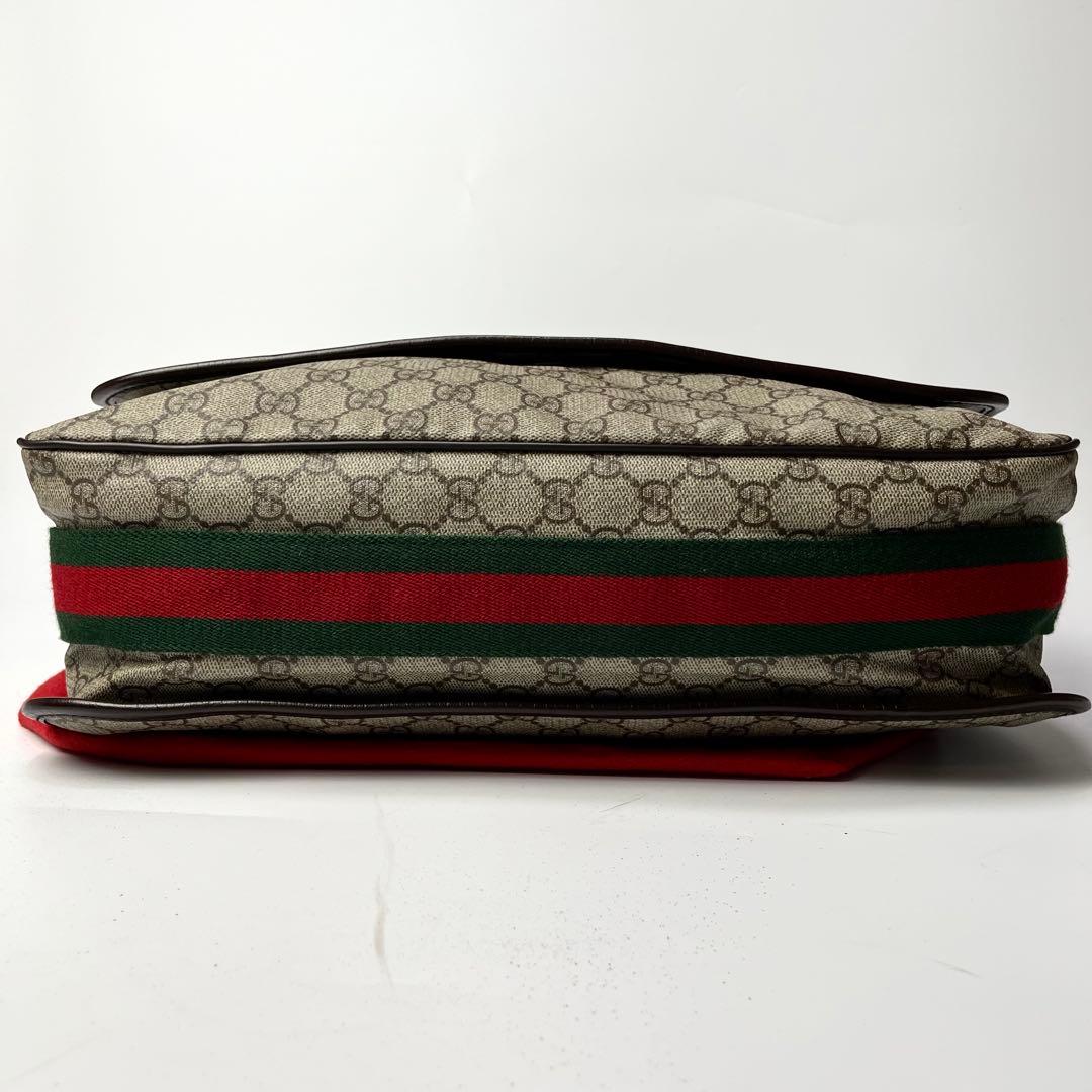 大容量/A4サイズ収納可能✨グッチ メッセンジャーバッグ GG柄 シェリーライン