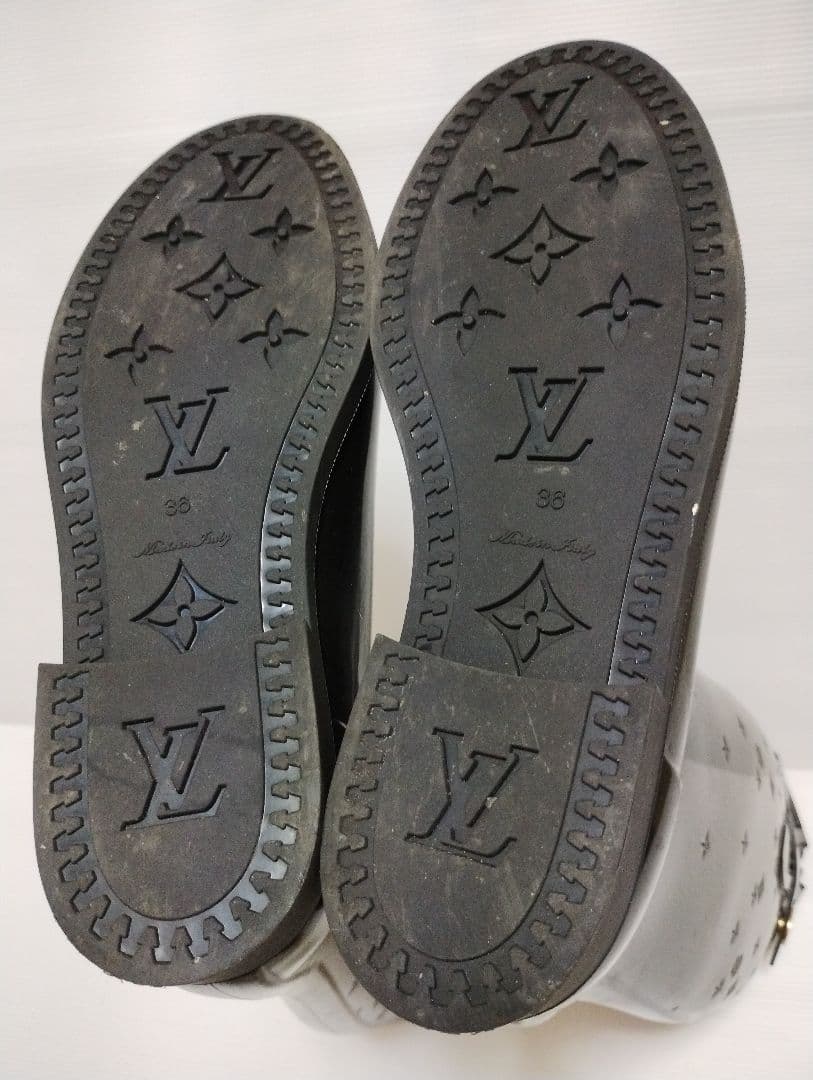 ルイヴィトン ドロップスラインレインブーツ