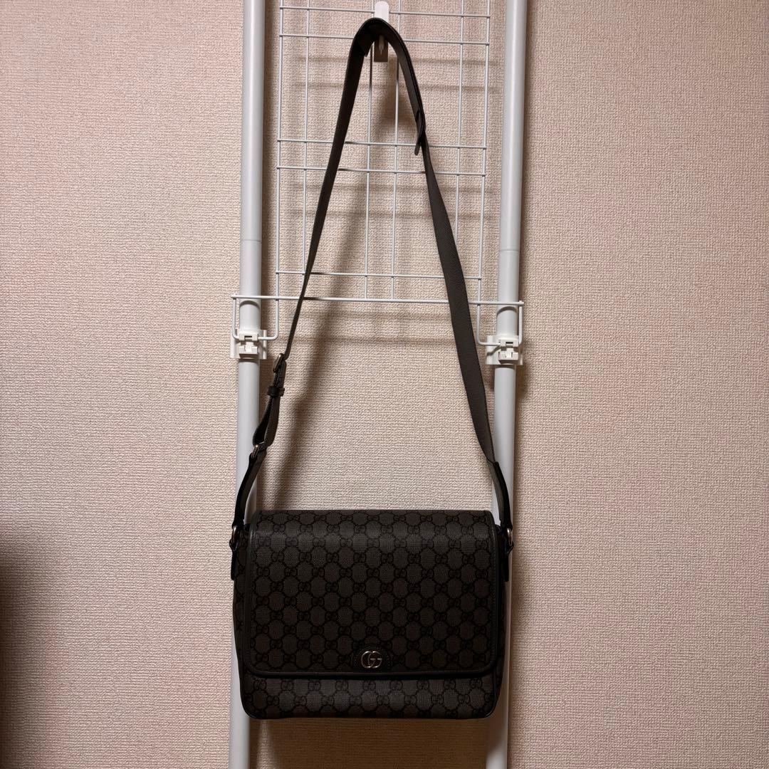 グッチ【美￼品】オフィディア メッセンジャーバッグ GGスプリームキャンバス