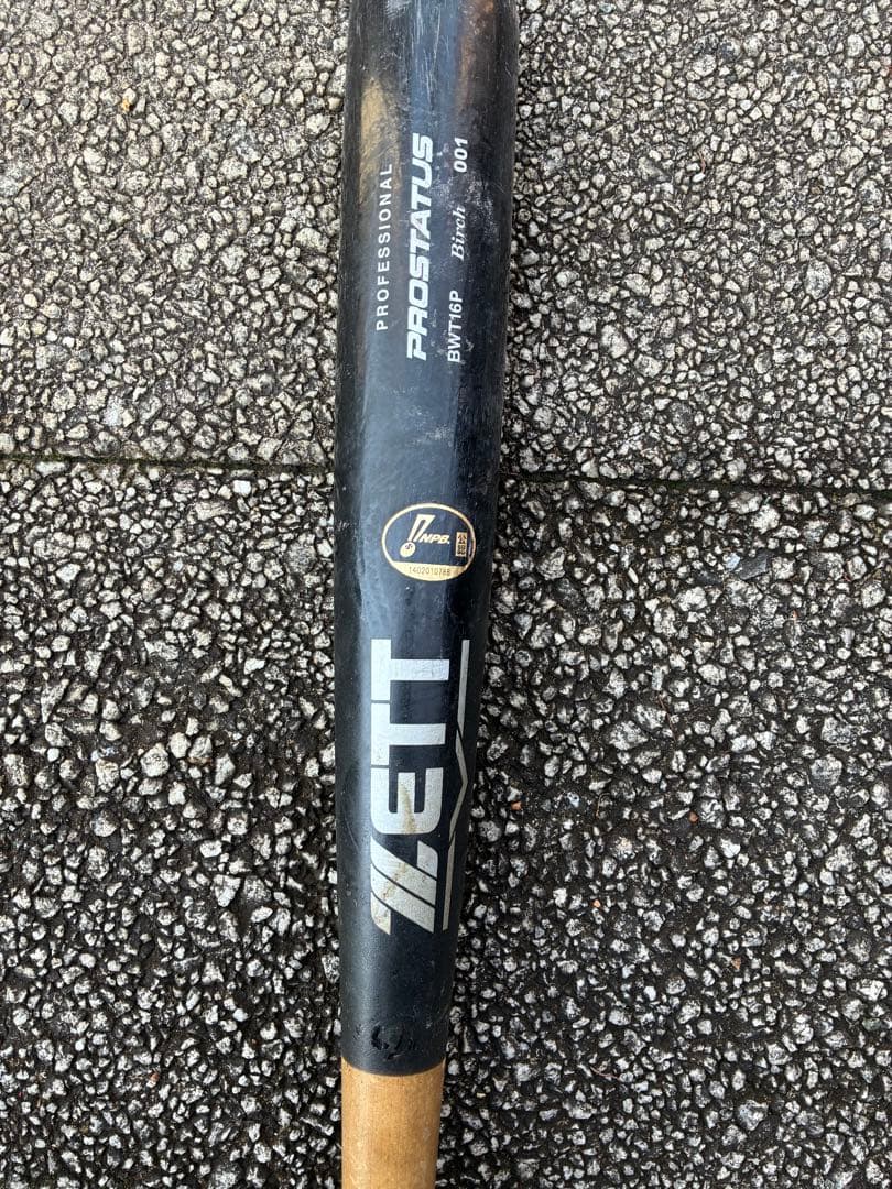 ZETT PROSTATUS 硬式バット　【プロ支給品】 NPB林琢真選手