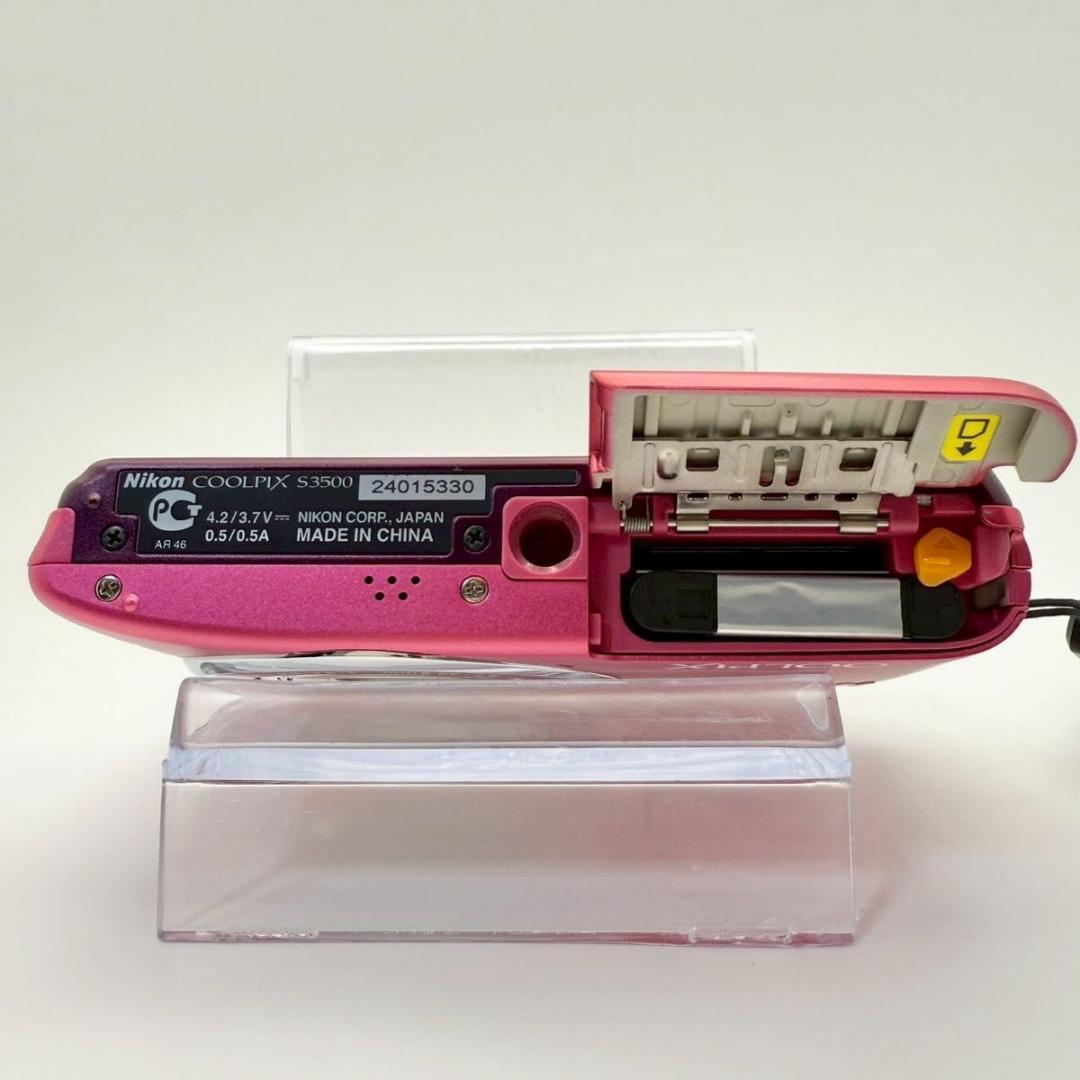 【動作OK】Nikon COOLPIX S3500 ピンク デジカメ 12-5