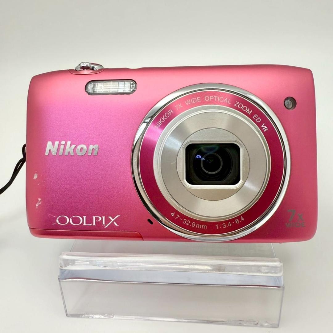 【動作OK】Nikon COOLPIX S3500 ピンク デジカメ 12-5