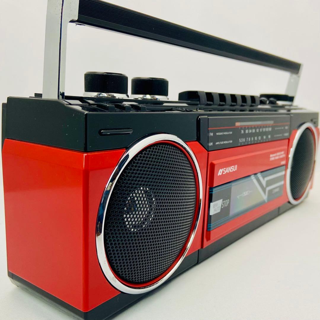 【美品】SANSUI レトロラジカセ SCR-B2 Bluetooth 動作品