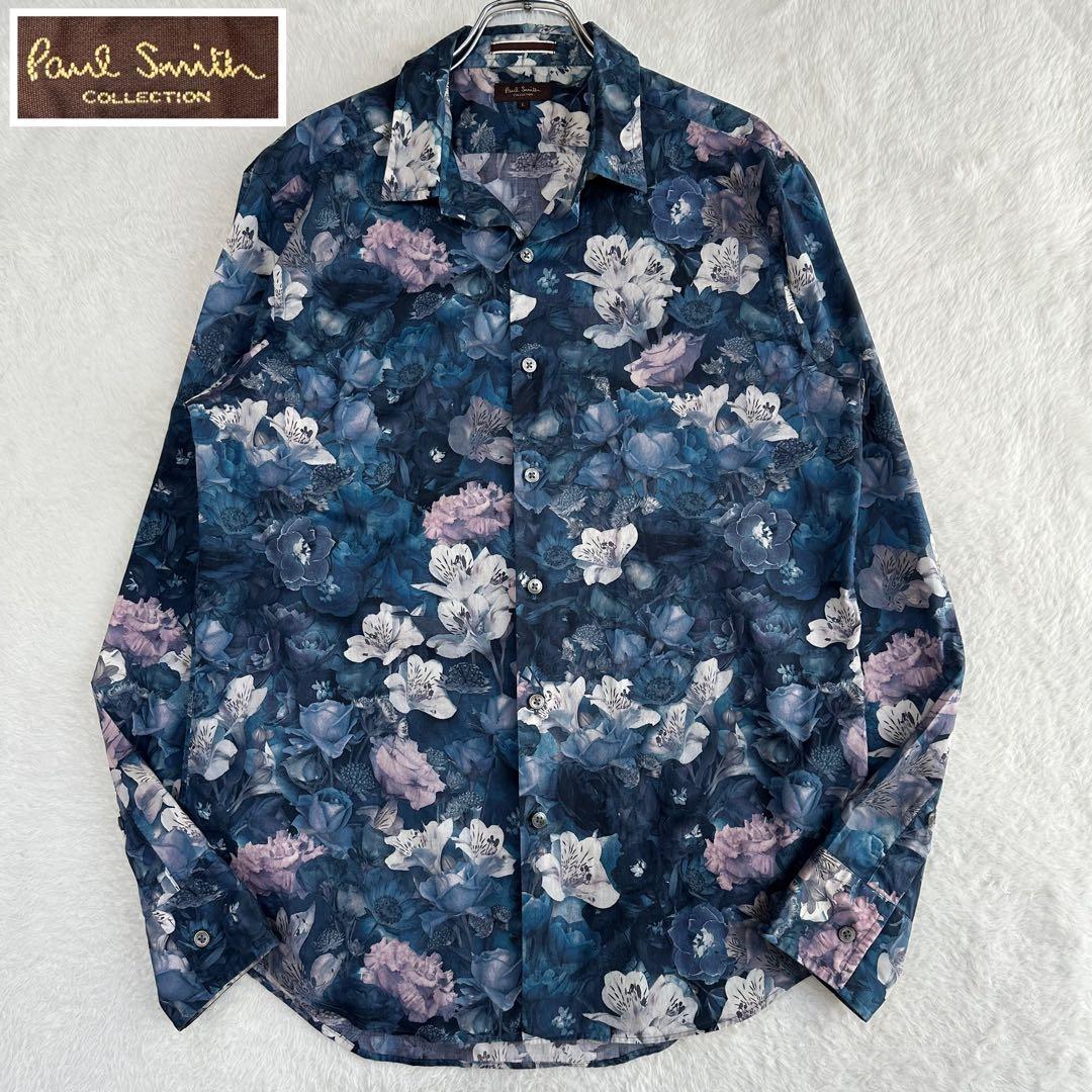 美品✨Paul Smith ポールスミス 花柄シャツ 長袖 総柄 メンズ L