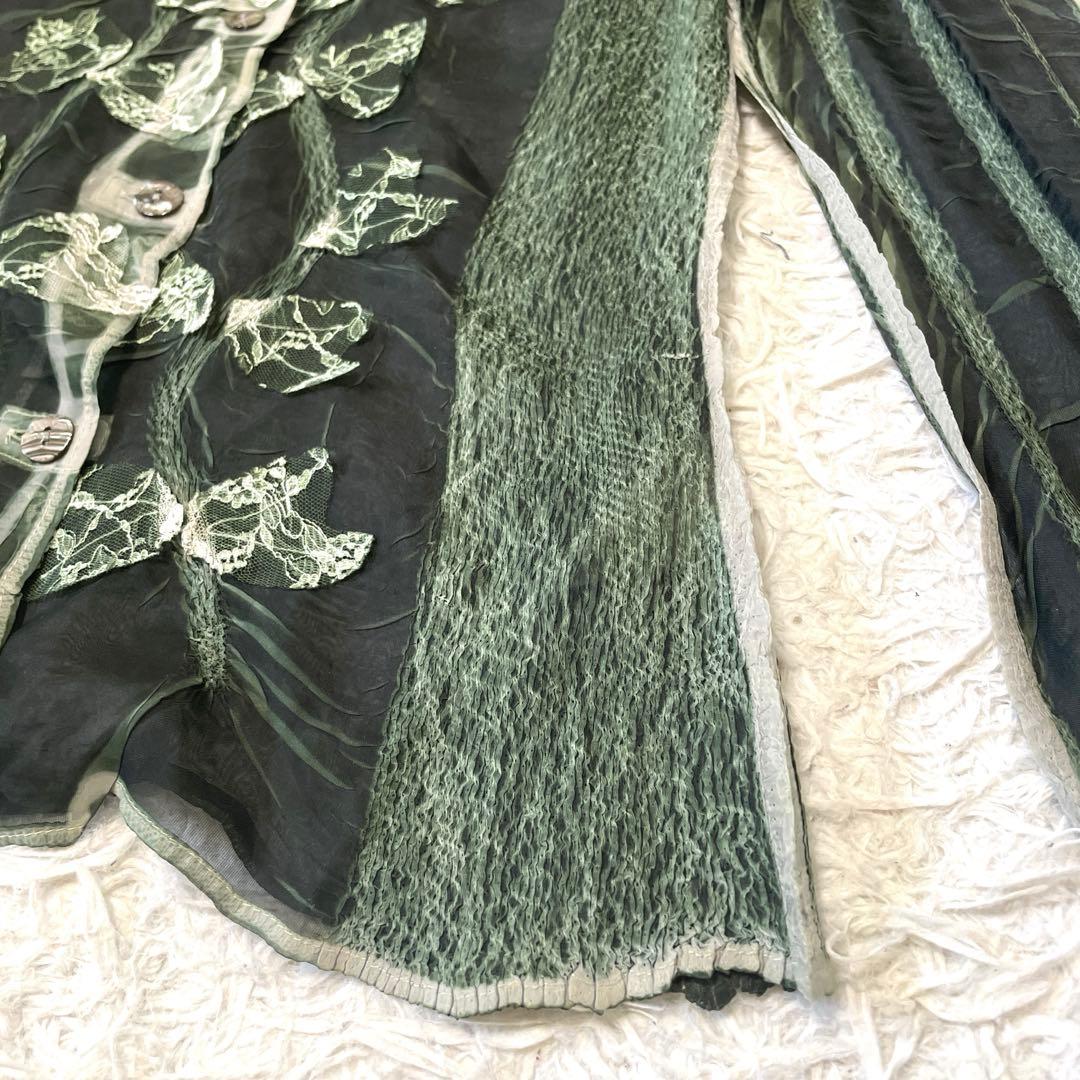 ヨシキヒシヌマ　シースルー長袖シャツ　3