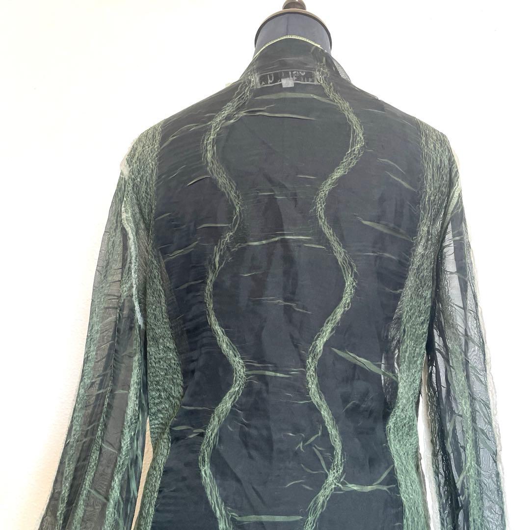 ヨシキヒシヌマ　シースルー長袖シャツ　3